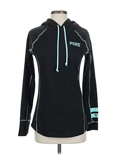 Pre-owned Victoria's Secret Pullover Hoodie In Black