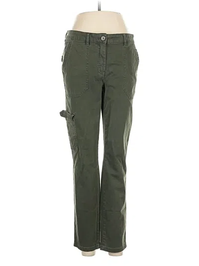 Pre-owned Jjill Cargo Pants In Green