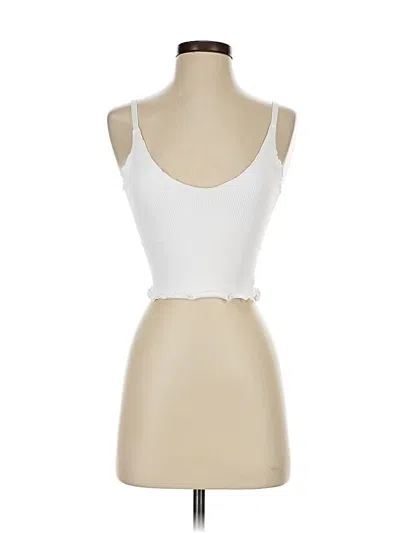 Pre-owned Sunzel Tank Top White Sweetheart Neckline Tops