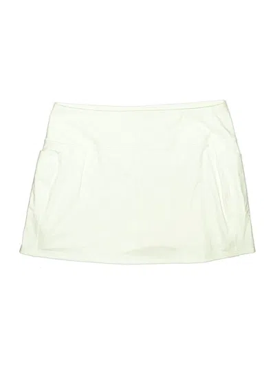 Pre-owned Lands' End Active Skort In White