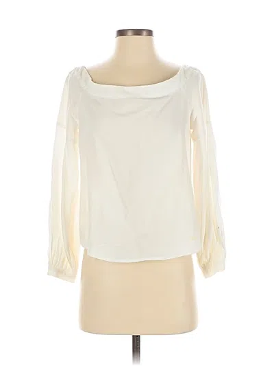Pre-owned Floreat 3/4 Sleeve Blouse In White