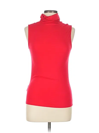 Pre-owned Majestic Filatures Short Sleeve Turtleneck In Red