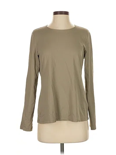 Pre-owned Chico's Long Sleeve T-shirt In Green