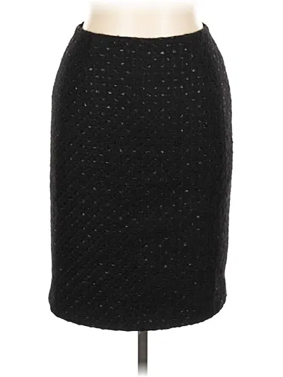 Pre-owned Les Copains Wool Skirt In Black