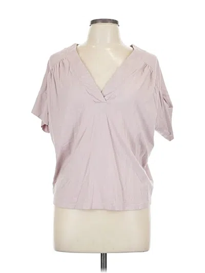Pre-owned Banana Republic Factory Store Short Sleeve Blouse In Pink