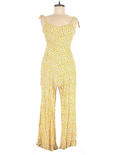 Pre-owned Faithfull The Brand Jumpsuit In Yellow