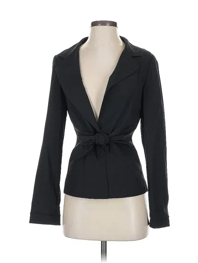 Pre-owned Dkny Wool Blazer Jacket In Black