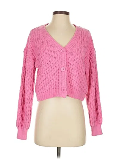 Pre-owned Love Ellie Cardigan Sweater In Pink