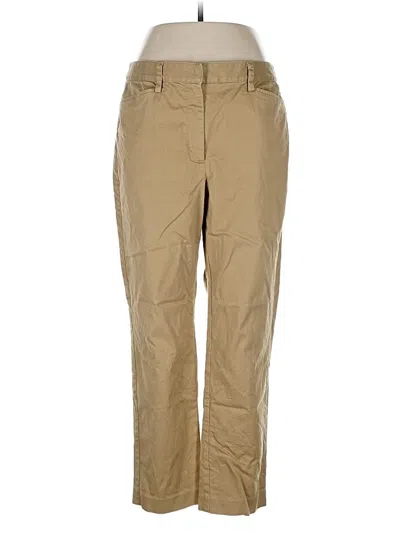 Pre-owned Lands' End Khaki Pant In Brown