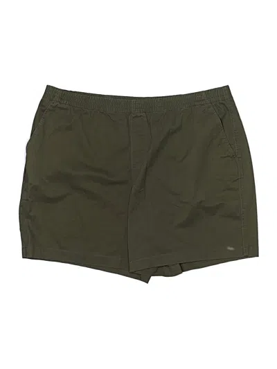 Pre-owned Lands' End Khaki Shorts In Green