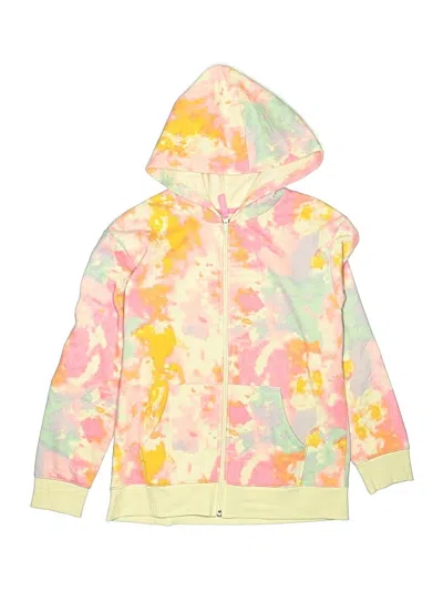Pre-owned Cat & Jack Kids' Zip Up Hoodie In Yellow