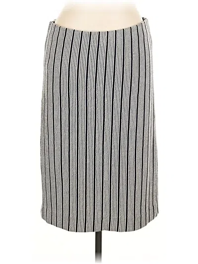Pre-owned Ann Taylor Casual Skirt In Gray