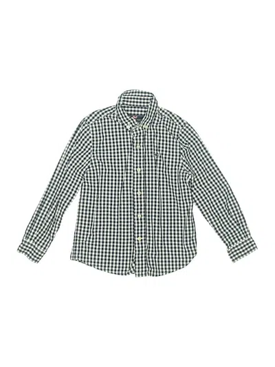 Pre-owned Vineyard Vines Kids' Long Sleeve Button Down Shirt In Green
