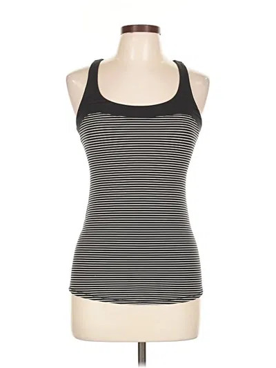 Pre-owned Lululemon Athletica Tank Top Black Halter Neckline Tops
