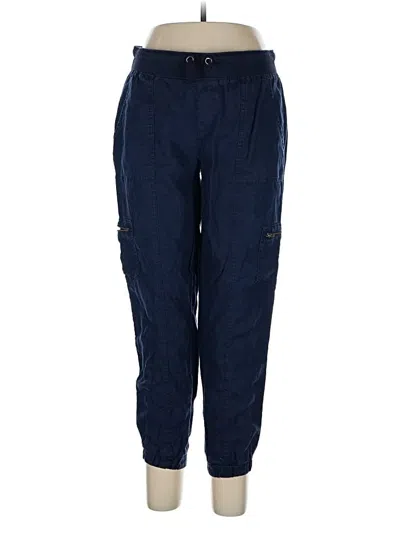 Pre-owned Athleta Linen Pants In Blue