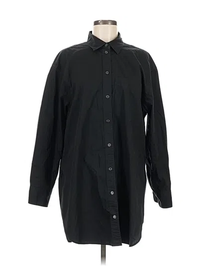Pre-owned Gap Long Sleeve Button Down Shirt In Black