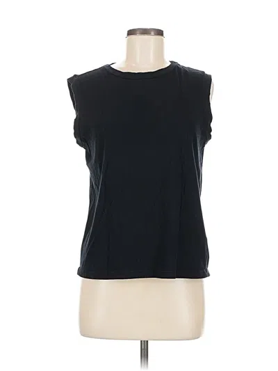 Pre-owned Michael Stars Sleeveless T-shirt In Black