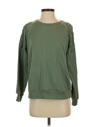Pre-owned Gloria Vanderbilt Sweatshirt In Green