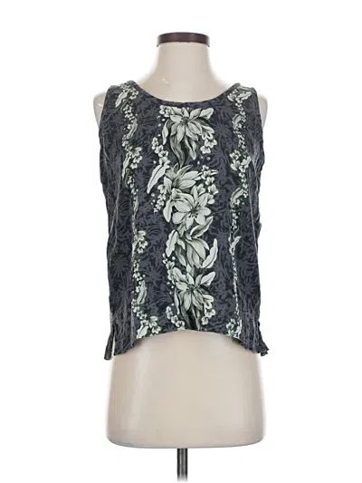 Pre-owned Tommy Bahama Sleeveless Silk Top Green Halter Neckline Tops