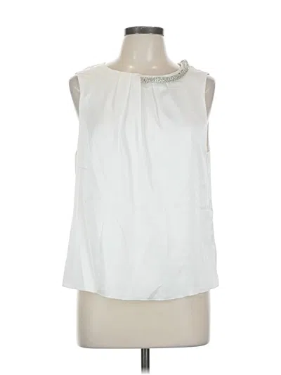 Pre-owned Milly Sleeveless Blouse In White