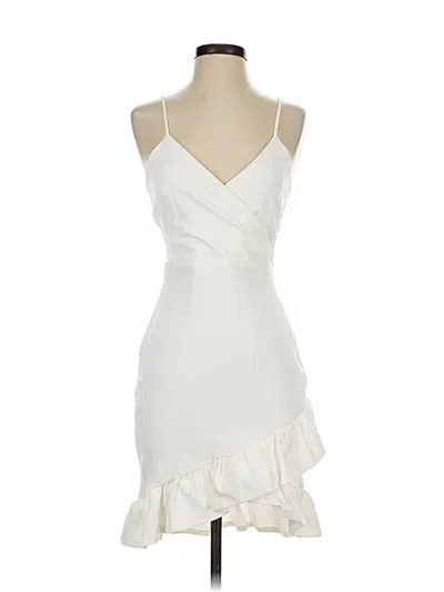 Pre-owned Lulus Cocktail Dress In White