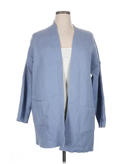 Pre-owned Jjill Cardigan Sweater In Blue