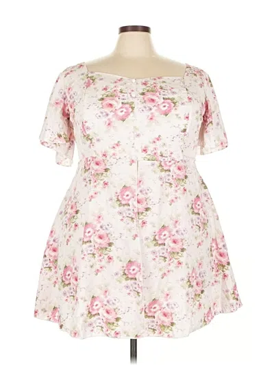 Pre-owned Shein Curve Casual Dress In White