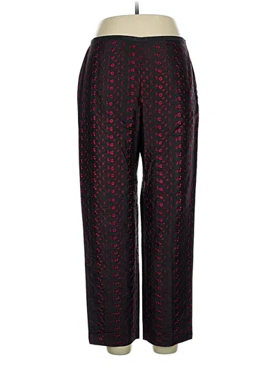 Pre-owned Karen Kane Silk Pants In Red