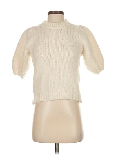 Pre-owned Bluivy Turtleneck Sweater In White