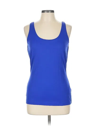 Pre-owned Boss By Hugo Boss Tank Top Blue Strapless Neckline Tops