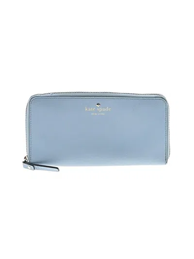 Pre-owned Kate Spade New York Leather Wallet In Blue