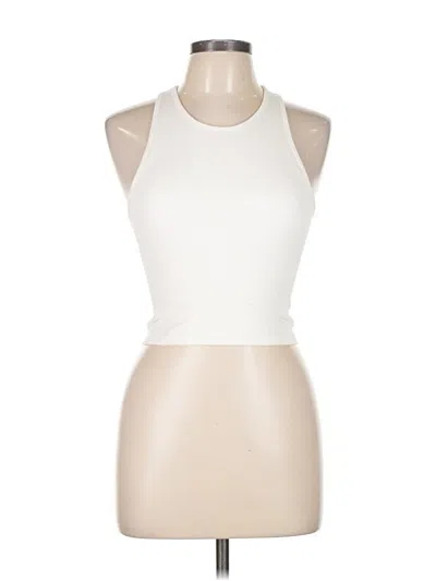 Pre-owned Ypb Sleeveless Top Ivory Halter Neckline Tops In White