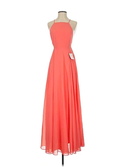 Pre-owned Lulus Cocktail Dress In Orange