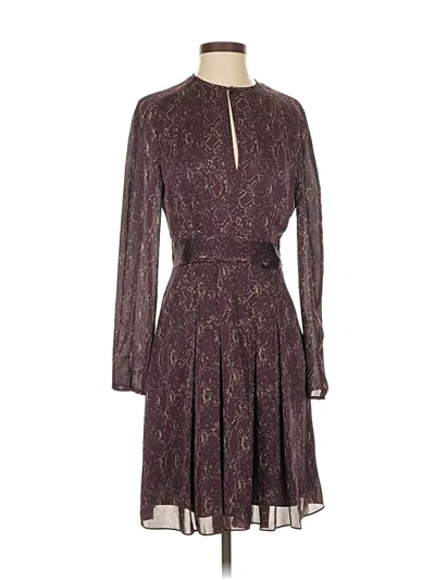 Pre-owned Equipment Cocktail Dress In Burgundy