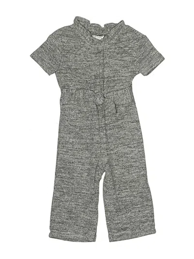 Pre-owned Habitual Girl Kids' Short Sleeve Onesie In Gray