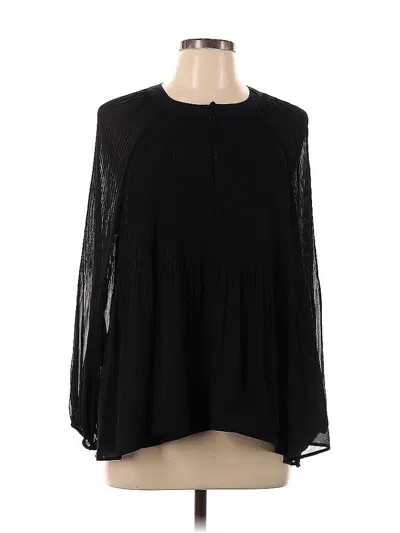 Pre-owned Dr2 Long Sleeve Blouse In Black