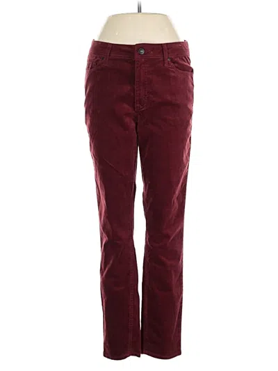 Pre-owned Evri Casual Pants In Burgundy