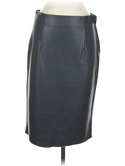 Pre-owned Philosophy Republic Clothing Faux Leather Skirt In Gray