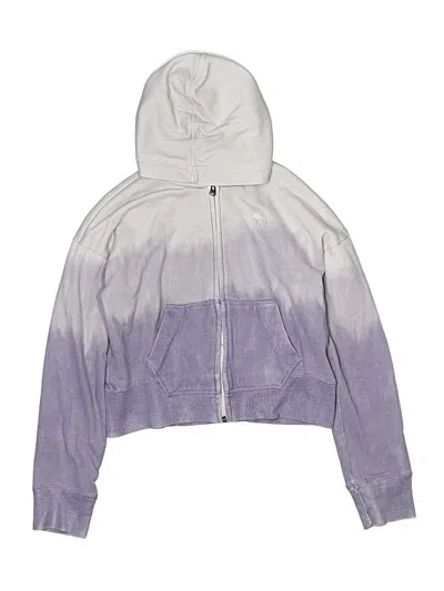 Pre-owned Abercrombie Kids' Zip Up Hoodie In Purple