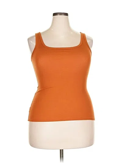Pre-owned A New Day Tank Top Orange Strapless Neckline Tops