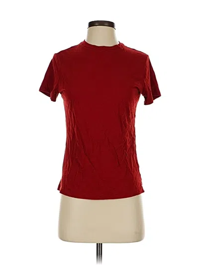 Pre-owned A New Day Short Sleeve Turtleneck In Burgundy