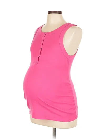 Pre-owned Old Navy - Maternity Tank Top Pink Strapless Neckline Tops