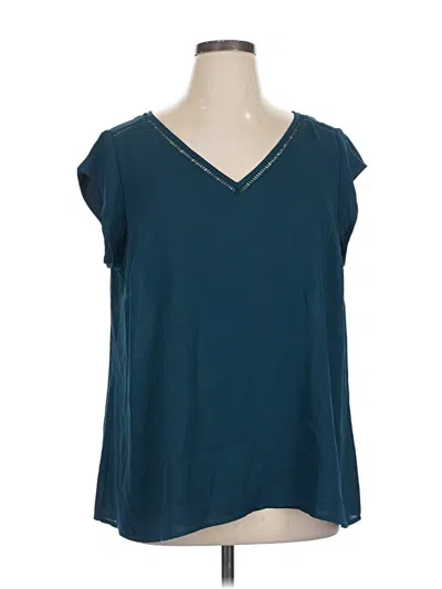 Pre-owned Les Serein Sleeveless Blouse In Blue