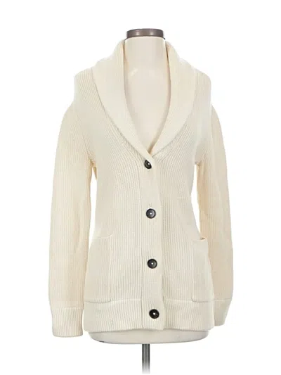Pre-owned Everlane Cardigan Sweater In White