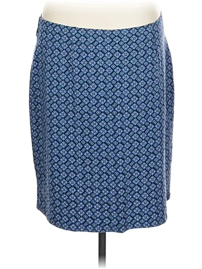 Pre-owned Jjill Casual Skirt In Blue