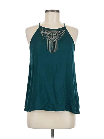 Pre-owned Hollister Sleeveless Blouse In Blue