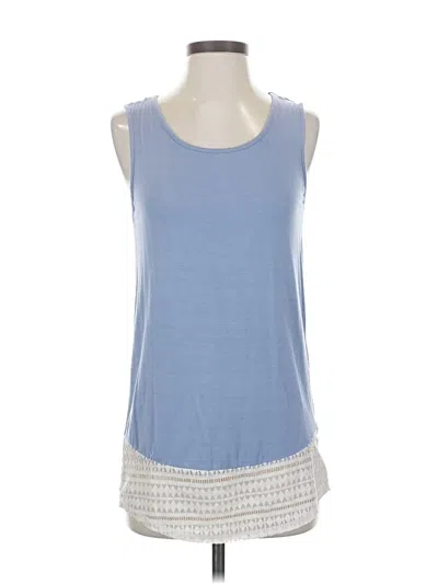 Pre-owned G By Giuliana Rancic Sleeveless Top Purple Scoop Neck Tops