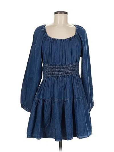 Pre-owned Sam Edelman Casual Dress In Blue