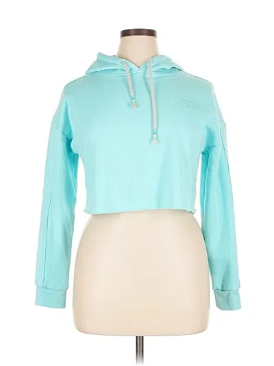 Pre-owned Woodley + Lowe Pullover Hoodie In Blue