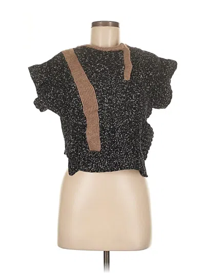 Pre-owned Alberto Fermani Cardigan Sweater In Black